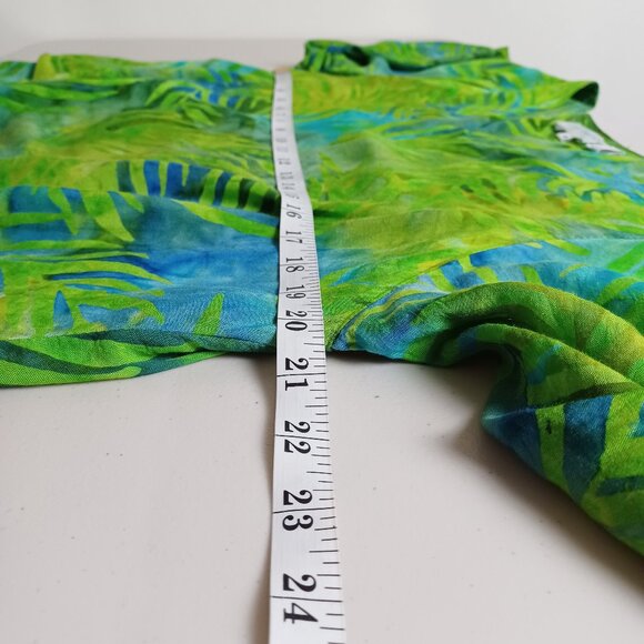 Lotus Traders Palm Print Tiered Dress - Picture 10 of 14